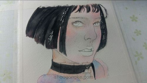 手绘 这个杀手不太冷 第3步