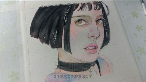 手绘 这个杀手不太冷 第4步