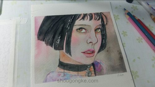 手绘 这个杀手不太冷 第6步