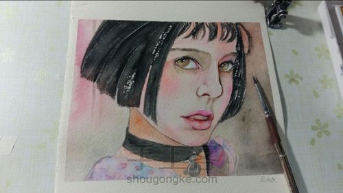 手绘 这个杀手不太冷 第8步