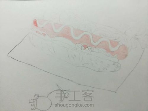 彩铅画 第3步