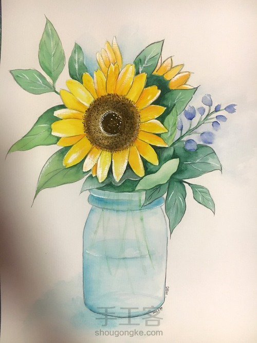 阳光向日葵 第6步