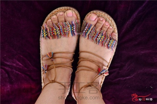 度假风凉鞋 第2步