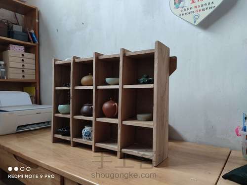 木制 12格置物架 第4步