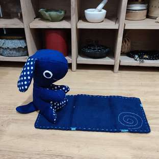 布制 蓝色小狗狗