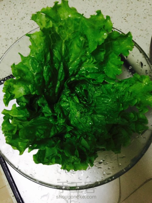 蔬菜沙拉+火腿鸡蛋三明治 第2步