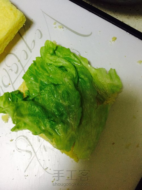 蔬菜沙拉+火腿鸡蛋三明治 第7步