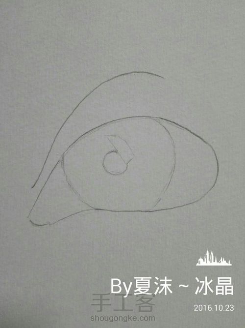 【你是我心灵的窗户】彩铅手绘 第3步