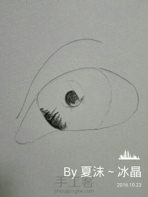 【你是我心灵的窗户】彩铅手绘 第4步