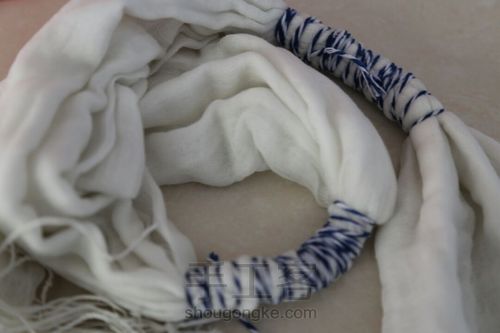 植物染围巾 第1步