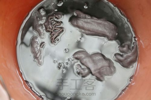 植物染围巾 第3步