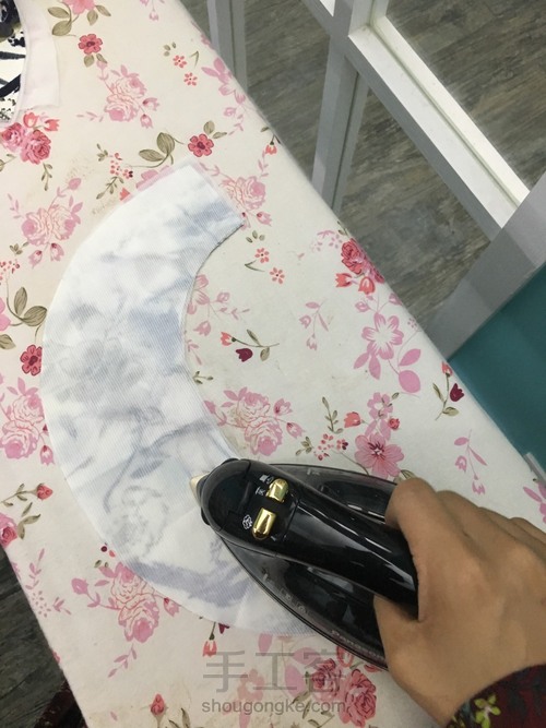 中老年棉绸卷袖连衣裙 第19步