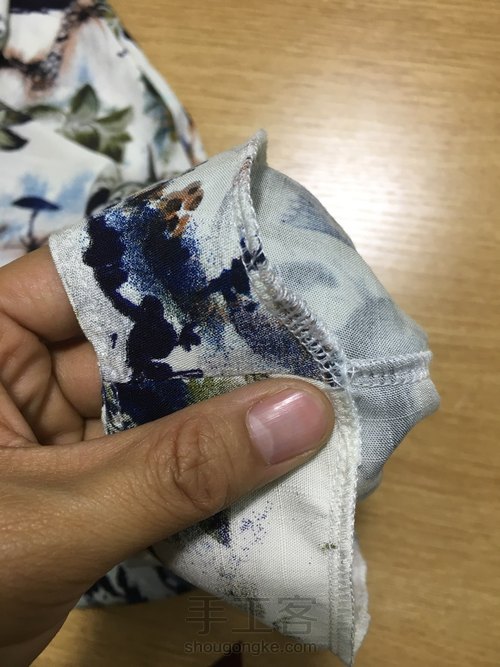 中老年棉绸卷袖连衣裙 第31步