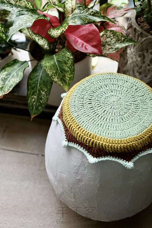 【原创】咸菜瓮改成阳台小桌 第7步