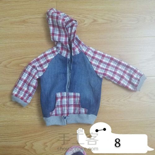 插件袖夹克卫衣 第8步