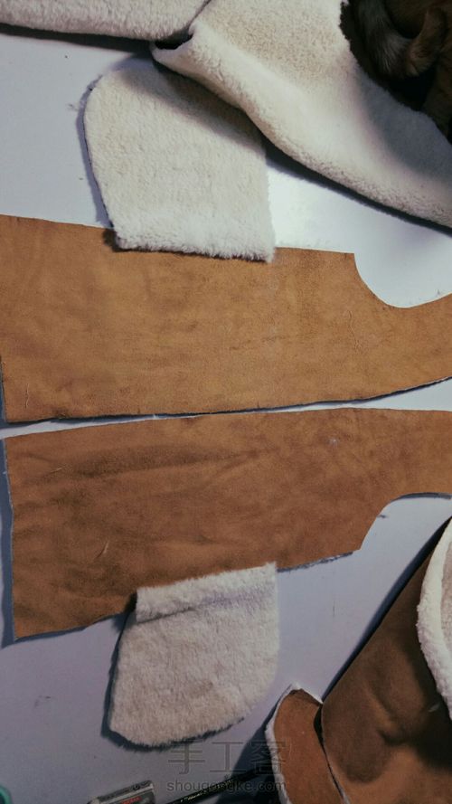 【nyx手作】童装 卡其色皮毛一体外套 画版+制作 超详细 第9步