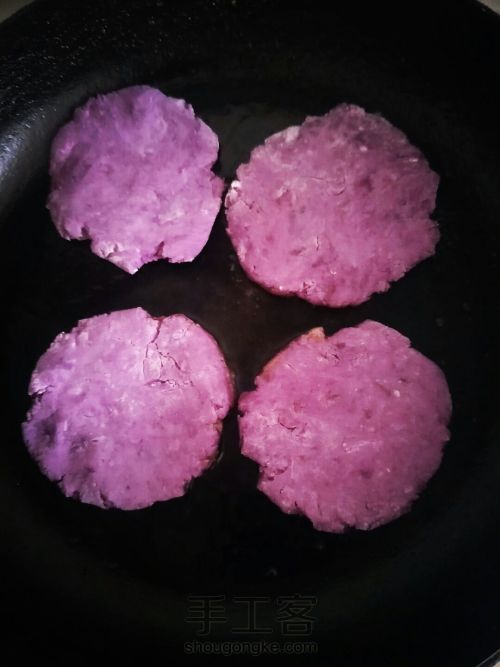奶香紫薯饼 第12步