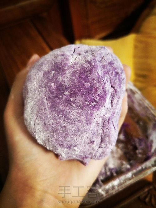 奶香紫薯饼 第8步