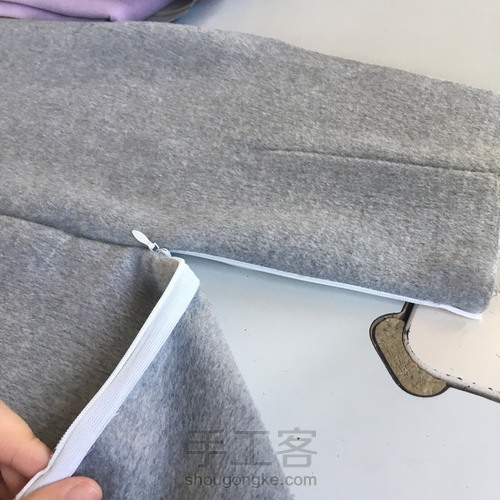 简单的双面呢短裙教程 第3步