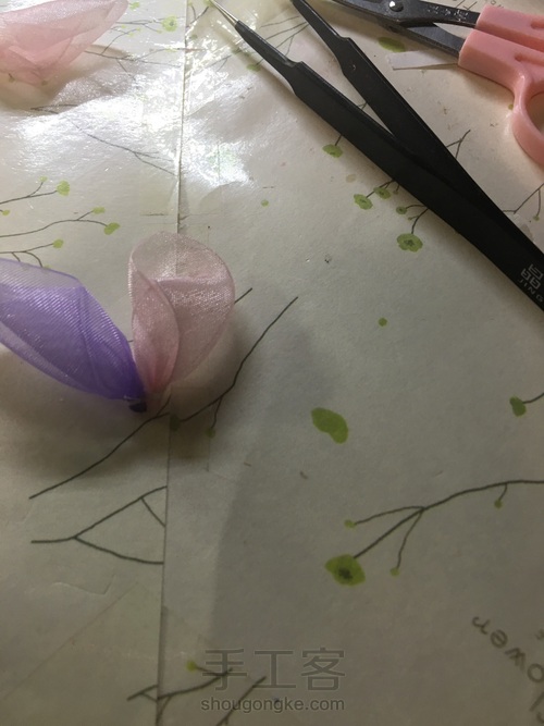 温柔撞色发圈 第26步