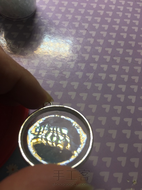 蓝雪花吊坠 第4步