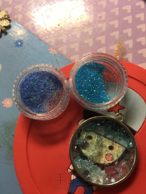 蓝雪花吊坠 第7步