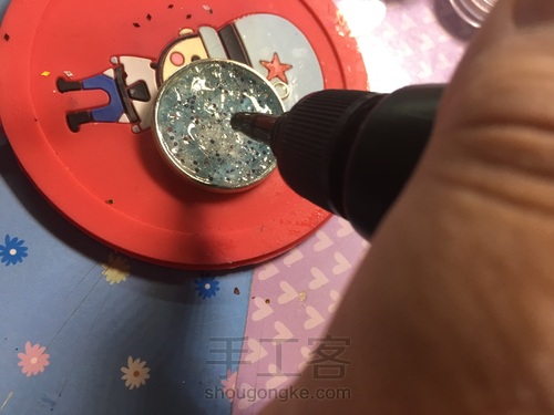 蓝雪花吊坠 第13步