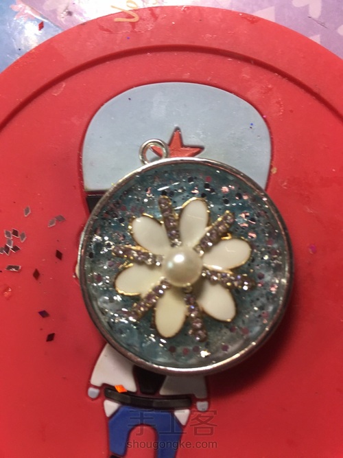 蓝雪花吊坠 第14步