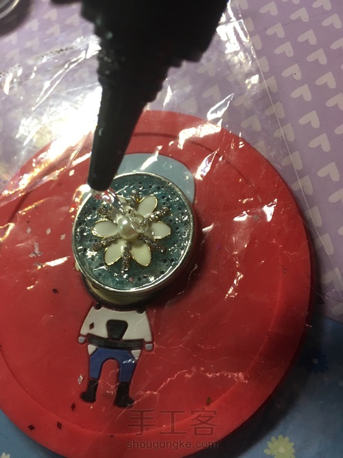 蓝雪花吊坠 第15步