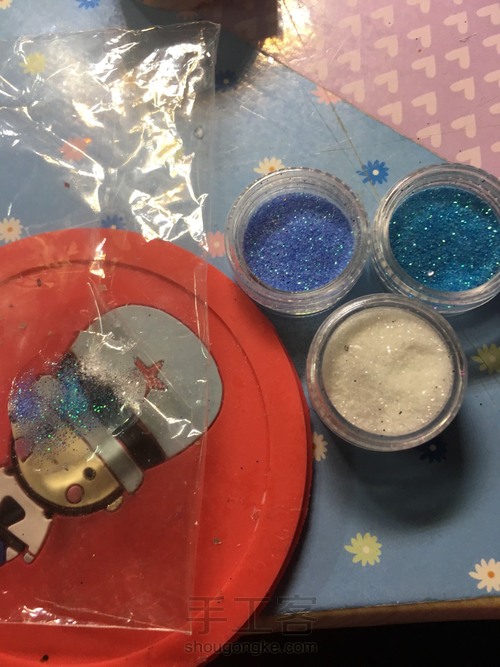 蓝雪花吊坠 第18步