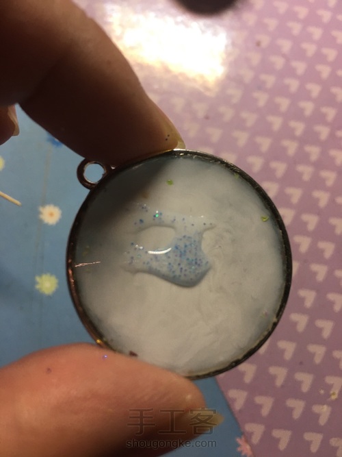 蓝雪花吊坠 第19步