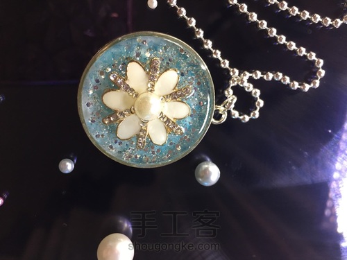 蓝雪花吊坠 第20步