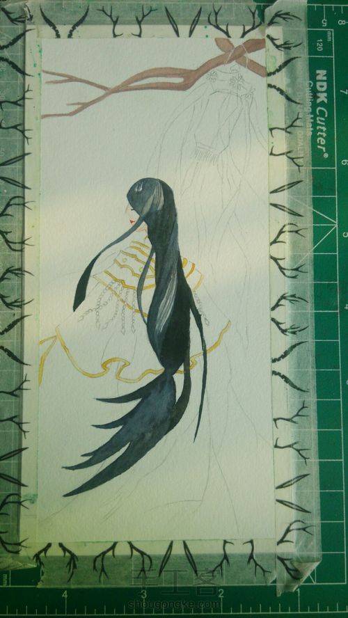 「古风•嫁衣」 第3步