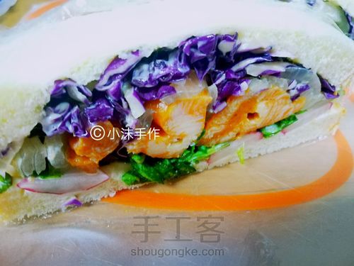 【沫】川香鸡柳三明治 第9步