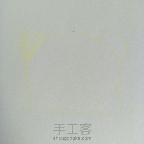 2018狗年大吉/萌萌小黄狗彩铅手绘简单可爱 第2步