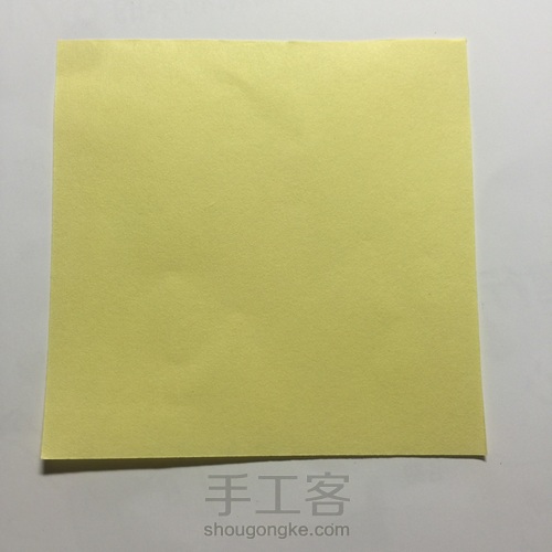 Bigbang 应援灯折法 第1步