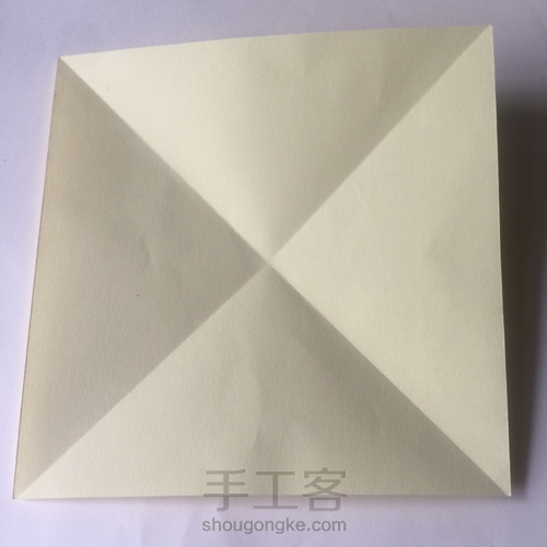 （书签系列）哈巴狗书签折法 第2步