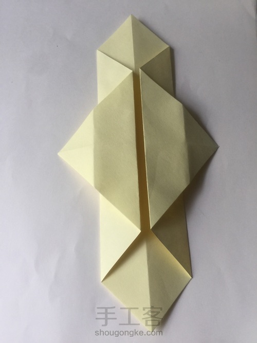 （书签系列）哈巴狗书签折法 第4步