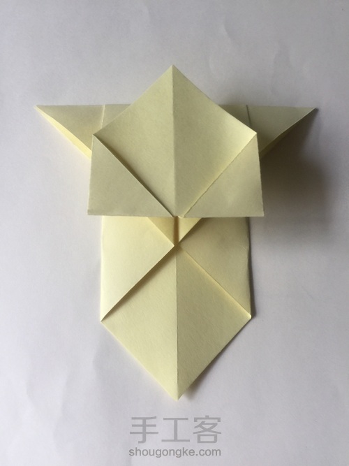 （书签系列）哈巴狗书签折法 第6步