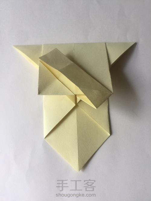 （书签系列）哈巴狗书签折法 第7步