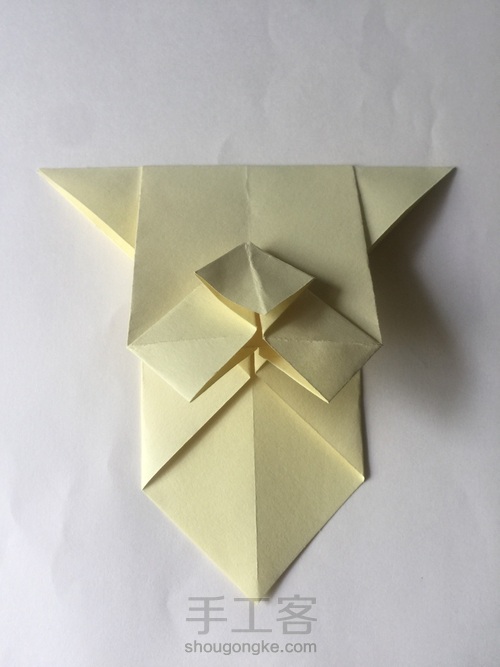 （书签系列）哈巴狗书签折法 第10步