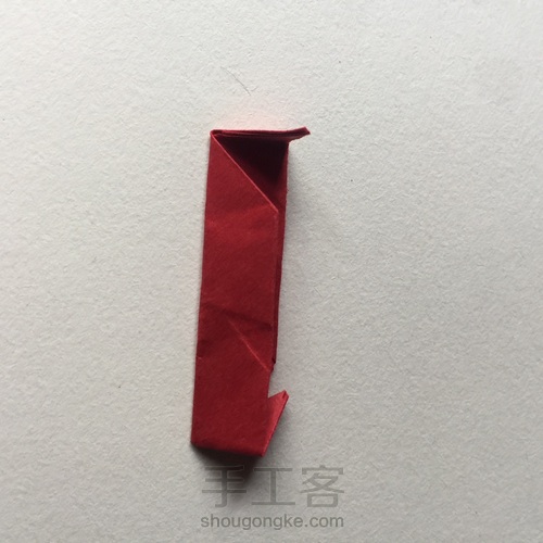 (立方体系列）一款纸立方体折法 第11步