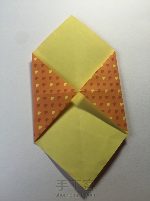 （伞系列）一款纸伞折法 第3步