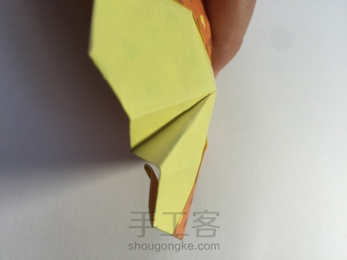 （伞系列）一款纸伞折法 第11步