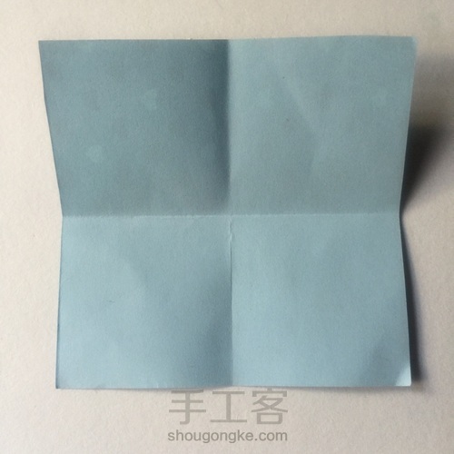 （纸花系列七十一）一款花苞纸花折法 第2步