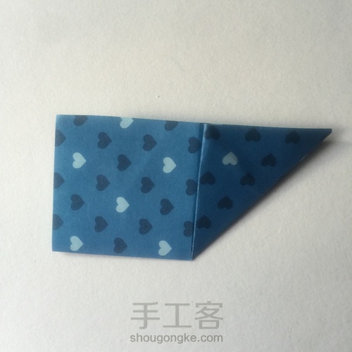 （纸花系列七十一）一款花苞纸花折法 第3步