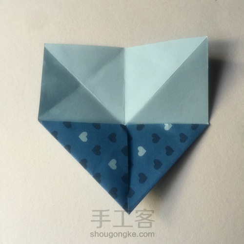 （纸花系列七十一）一款花苞纸花折法 第6步