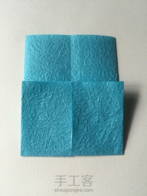一款纸风衣的折法 第5步