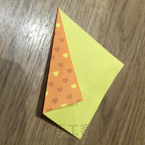 （纸花系列八十四）一款组合纸花折法 第3步