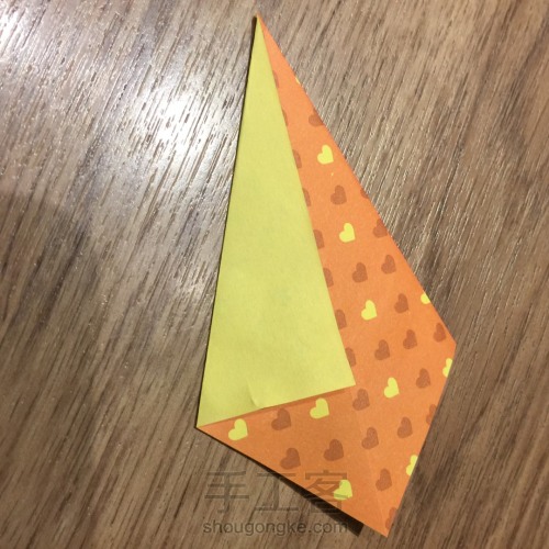 （纸花系列八十四）一款组合纸花折法 第4步